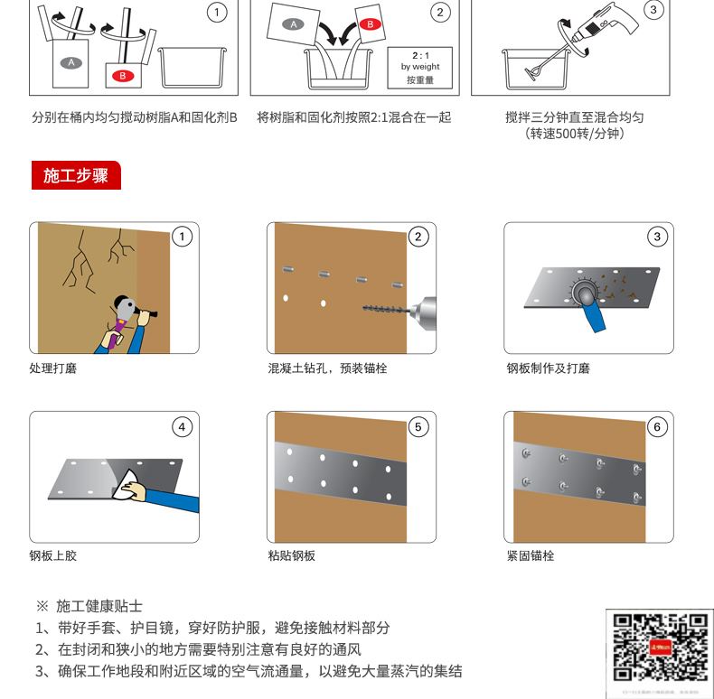 包钢黔南粘钢加固施工过程